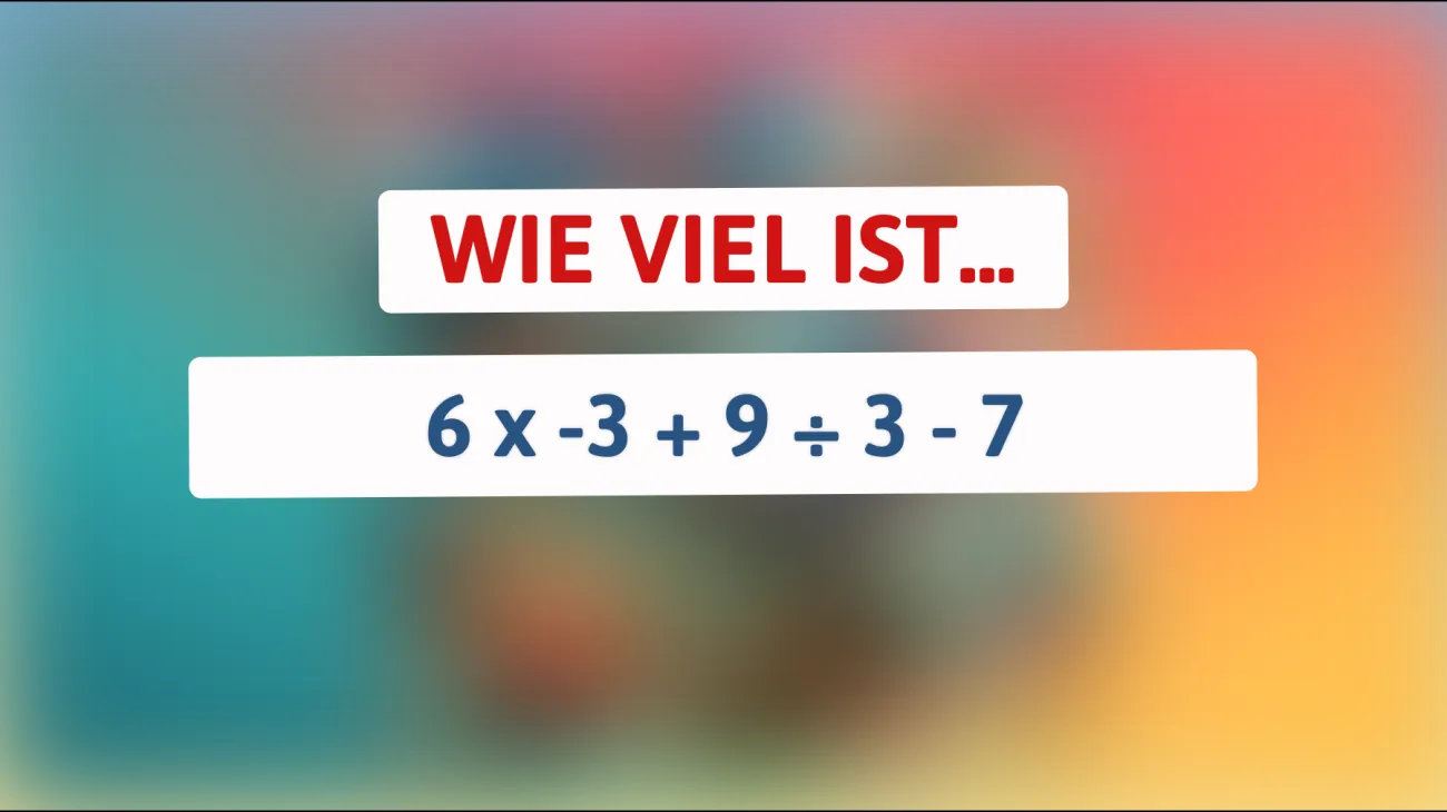 Bist du schlau genug, dieses mathematische Rätsel zu knacken? Finde das überraschende Ergebnis!"