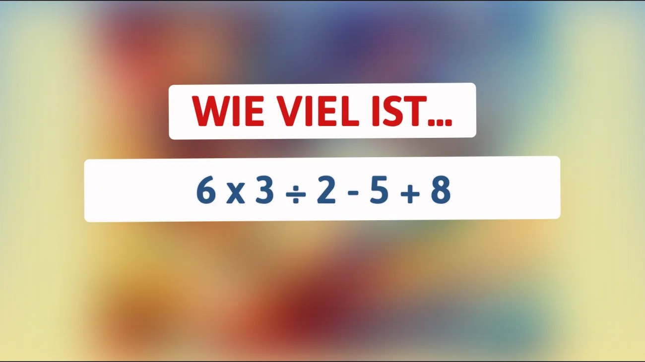 Nur 1% können dieses mathematische Rätsel knacken: Kannst du die richtige Antwort herausfinden?"